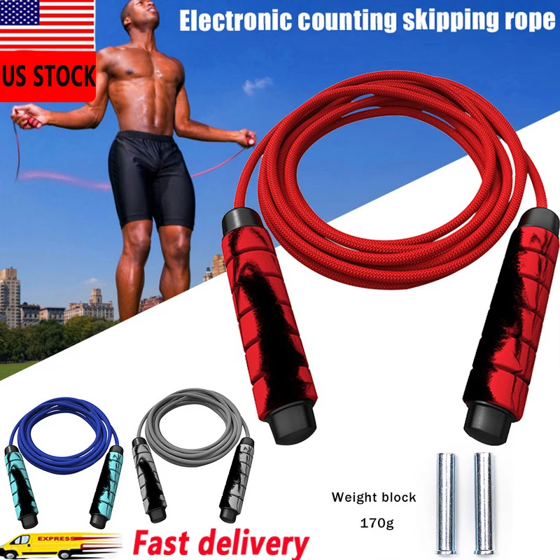 

Skipping Rope Weighted Heavy Jumping Rope Training For Men Women Adjustable Sports Lose Weight Exercise Gym Fitness Equipment