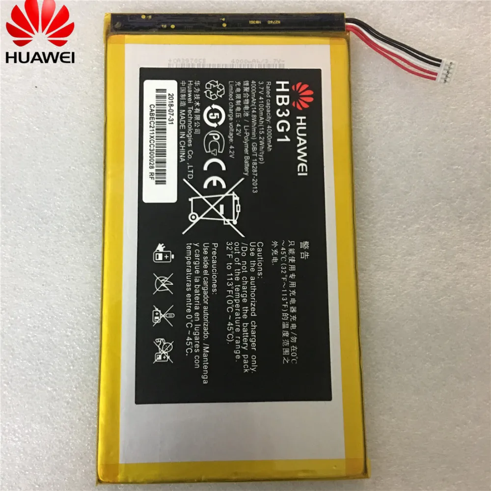 HB3G1/HB3G1H аккумулятор 4000 мАч для Huawei MediaPad 7 Lite s7 301u T Mobile Springboard Batterie Bateria|Аккумуляторы