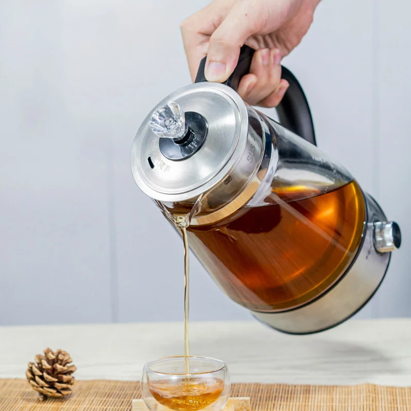 Teapots Electric Kettle Glass Water Kettle Smart Thermo Pot Coffee Water Boiler 220v Kitchen Appliances Tea Infuser 2