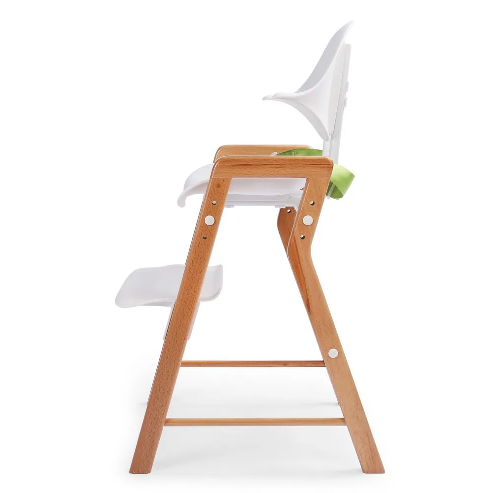 Highchairs Happy Baby ECOLUX high chair for children feeding for boys and girls for baby Table Newborn Wood white