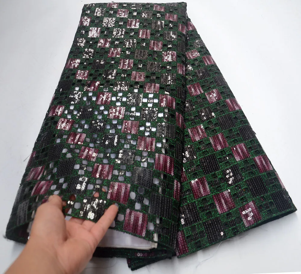 

New arrival Style French Lace Fabric sequins African Lace Fabric 2019 High Quality Lace Embroidered Fabric For Nigerian Wedding dress