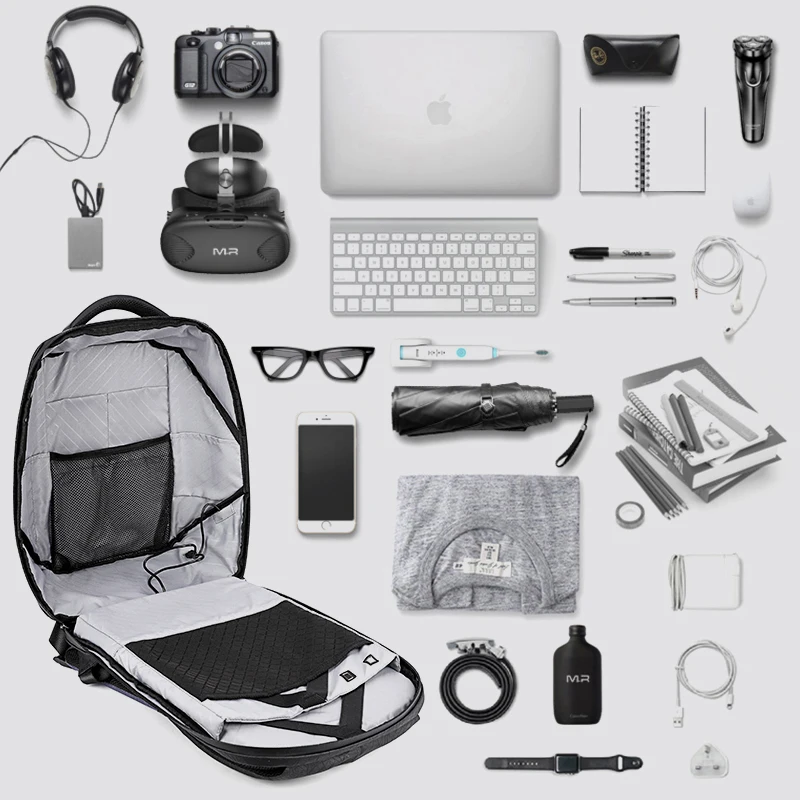 ARCTIC HUNTER, школьный рюкзак, рюкзаки для ноутбука, мужские водонепроницаемые mochila, Повседневная Деловая мужская сумка, рюкзак для путешествий, двойной eleven