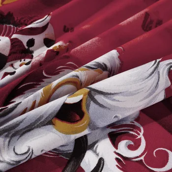 

4pcs Cotton Bedding Set 3D Printed Cartoon Merry Christmas Gift Santa Claus Bedclothes Duvet Quilt Cover Bed Sheet 2 Pillowcases