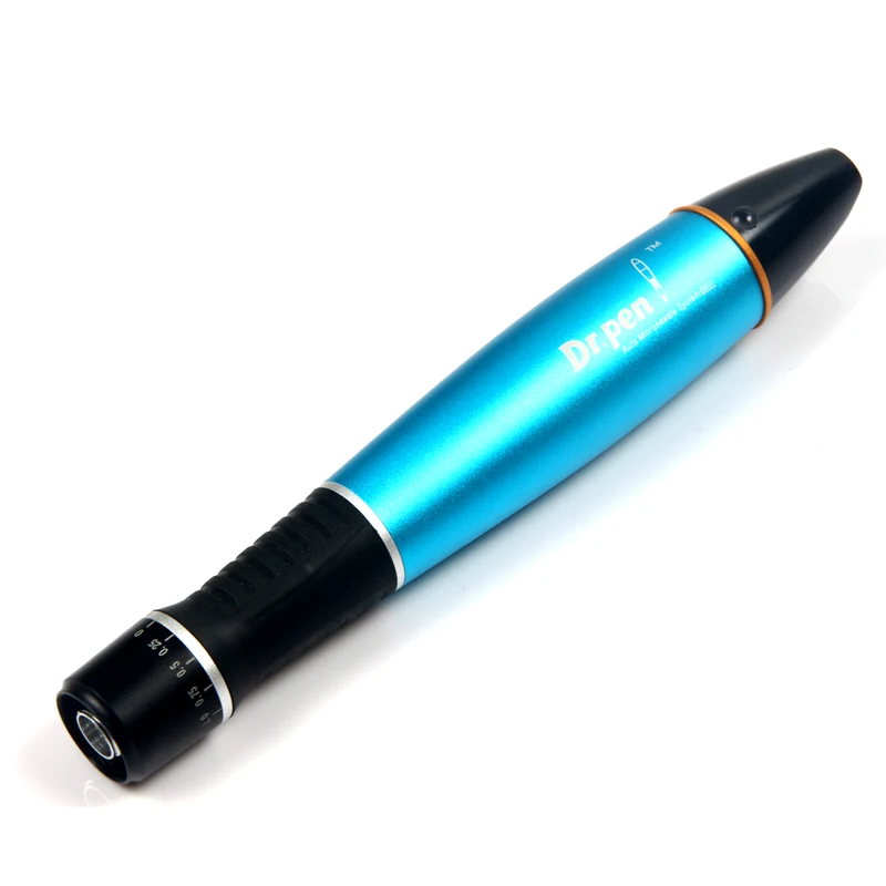 High quality wireless auto bb glow machine blue derma A1-W micro needling pen machine with needle cartridges skin care kit