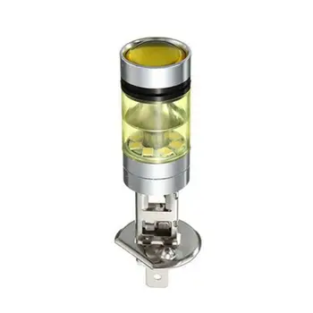 

Yellow LED Headlight 100W Auto 2Pcs 2000LM Aluminum Alloy DRL Turn signal Lamp