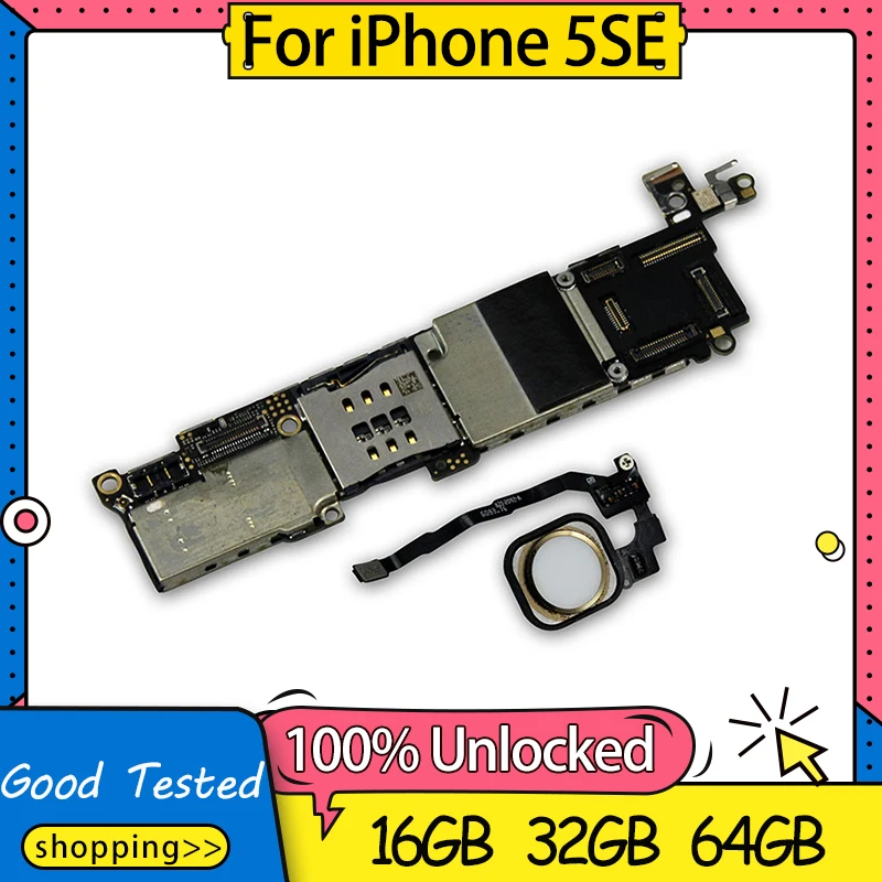 Материнская плата для iphone SE оригинальная с/без Touch ID|Антенны мобильных телефонов|