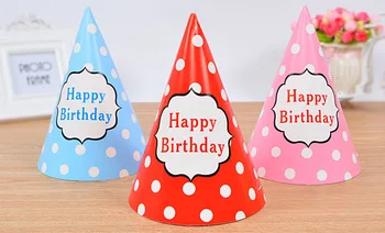 

Cute Party Decor Paper Colorful Cartoon Hats Baby Shower Funny Caps Ornament home decor wedding birthday