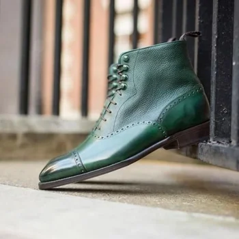 

Men Leather Shoes high heel Casual Oxford Shoes Dress Shoes Brogue Shoes Winter Ankle Boots Vintage Classic Male Casual D358
