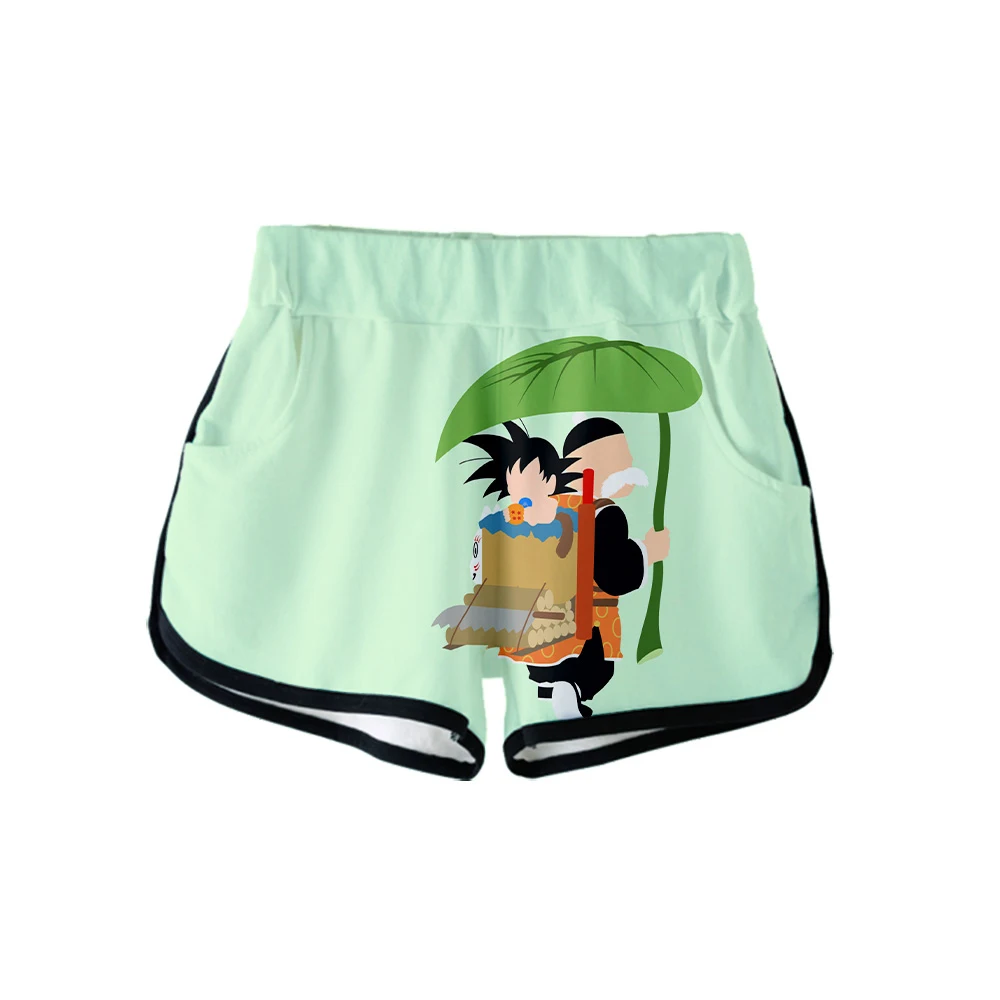 Одежда DRAGON BALL, повседневные женские летние сексуальные шорты с 3D принтом, Kawaii повседневные женские шорты,, шорты размера плюс XXL
