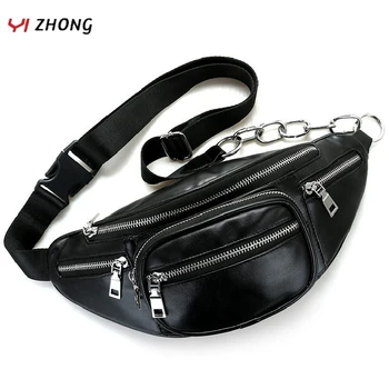 

Fashion Waist Packs Fashion Unisex Leather Crossbody Bags Casual High-capacity Shoulder Chest Bag Travel Multi-function Bag