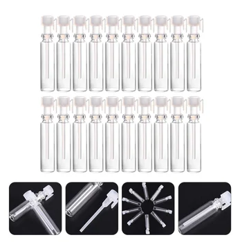 

50 pcs Sample Bottles with Drop Empty Refillable Portable Glass Perfume Bottle Fragrance Bottle Test Tube FOR Travel