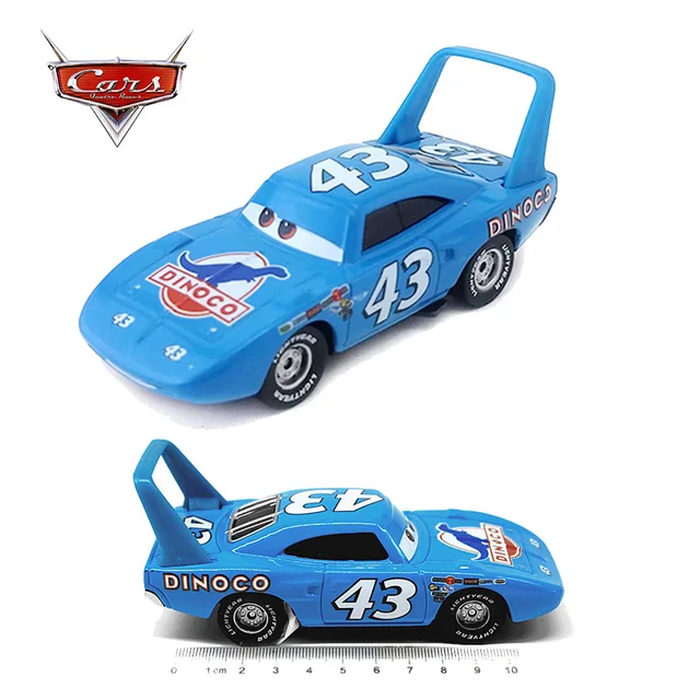 Disney Pixar Cars 2 3 Toy Car Set Blue Dinosaur DINOCO King Lightning McQueen Helicopter 1:55 Metal Diecasts Boys Toys Vehicles 4