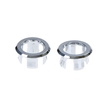 

2pcs Sink Hole Round Overflow Cover Ceramic Pots Basin Sink Overflow Covers Kitchen Hotels Bathroom Accessories