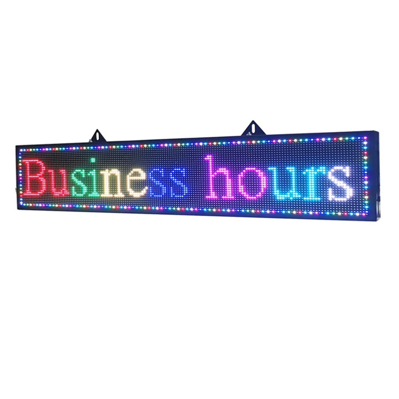 - 47x9 inches ProgrammableoutdooradvertisingledsigndisplayP6 led sign