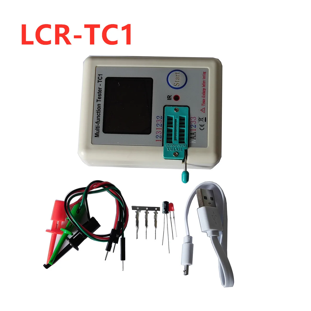 LCR-TC1 Transistor Tester ESR Capacitance Meter Electronic Component NPN . 