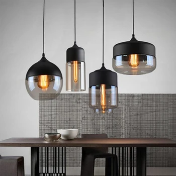 

Northern Europe personalized creative glass aquarium Restaurant Bar led hanging lamps