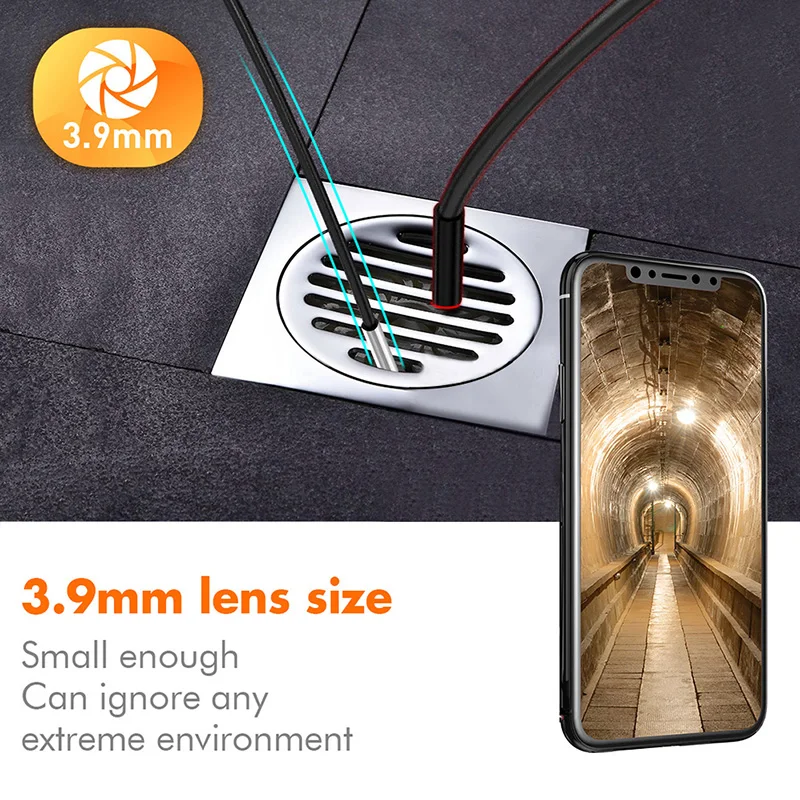 Câmera de Inspeção Cobra para Android e Ios Ip67 à Prova Mais Novo Wifi Câmera Endoscópio Dip67 Água 720 p hd Smartphone Tablet 3.9mm 2.0mp 4 Mais novo 3.9mm 2.0mp wifi câmera endoscópio ip67 à prova dip67 água 720 p hd câmera de inspeção cobra para android e ios smartphone