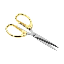 1 шт. золотой сплав из нержавеющей стали практичная ножницы для домашнего DIY резки шитья, повседневные офисные студенческие канцелярские ножницы