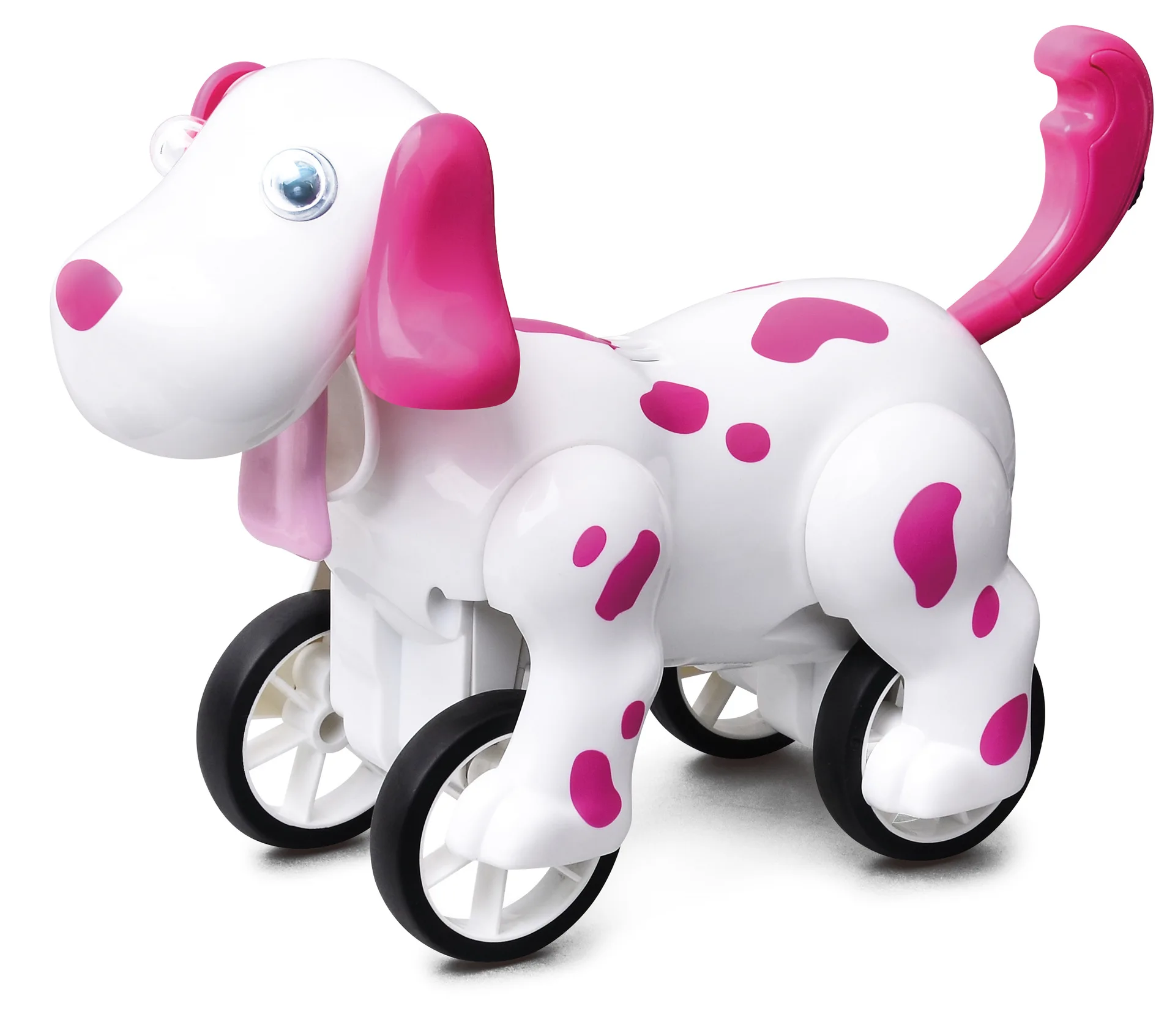 777-601 RC zoomer dog 2,4G беспроводной пульт дистанционного управления умная собака электронный питомец детские развивающие игрушки Робот игрушки Рождественский подарок - Цвет: pink without box