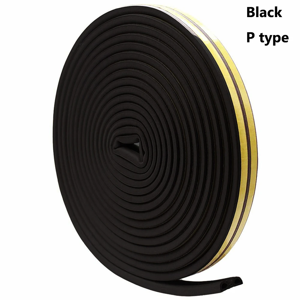 type3 Black 1 предмет 5/10 м окна двери звукоизоляционные анти столкновение с защитой от пыли, самоклеющиеся пломбы прокладки пены Excluder для Аппаратные средства - Цвет: type3 Black