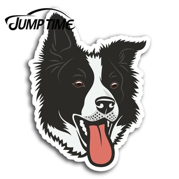 

Jump Time for Fun Border Collie Sheep Dog Vinyl Stickers Sticker Laptop Gift Car Bumper Decal Waterproof Car Accessories
