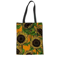 NOISYDESIGNS, женская новая пляжная сумка, цветная, с принтом подсолнуха, с цветами, женская сумка, сумки через плечо, женская сумка, Холщовая Сумка