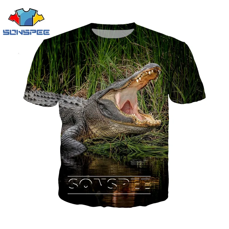 

3D print animal crocodile face t shirt Men Women fashion t-shirt kids Harajuku sexy rock tees top Funny shirts streetwear tshirt