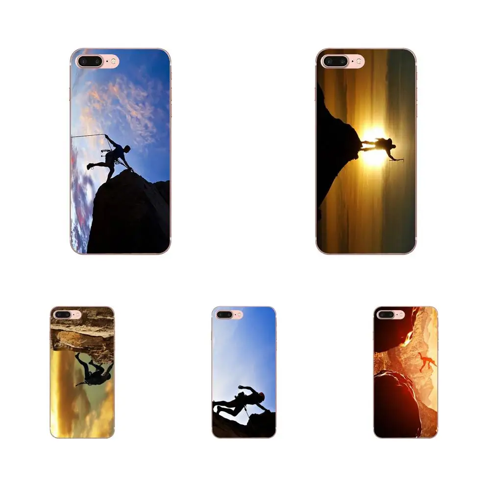 Mountain Climbing Adventure Sports Print For Samsung Galaxy J1 J3 J4 J5 J6 J7 A10 A20 A20E A3 A40 A5 A50 A7 2016 2017 2018 | Мобильные