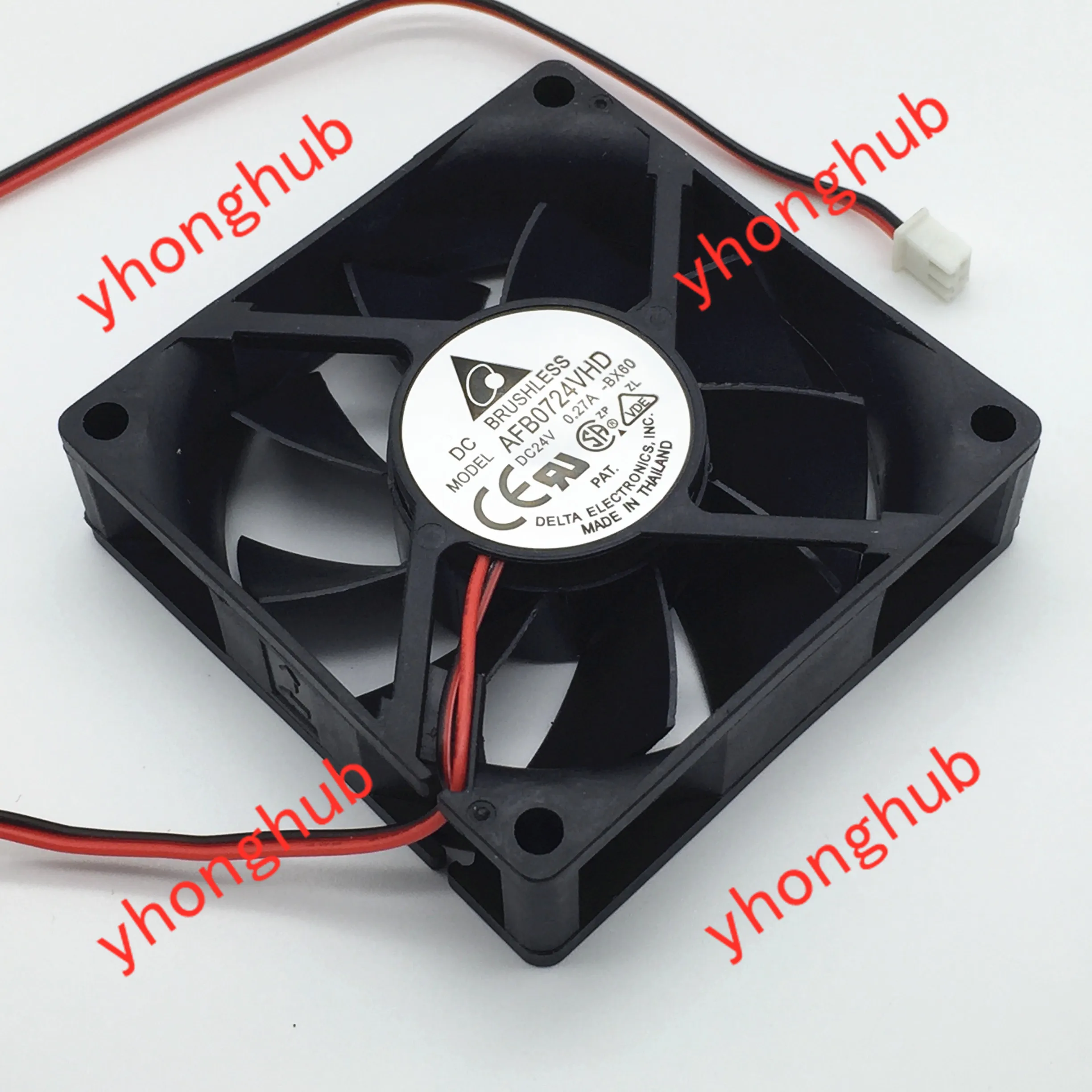 Двухпроводной охлаждающий вентилятор для сервера Delta Electronics AFB0724VHD BX60 DC 24 В 0 27 А