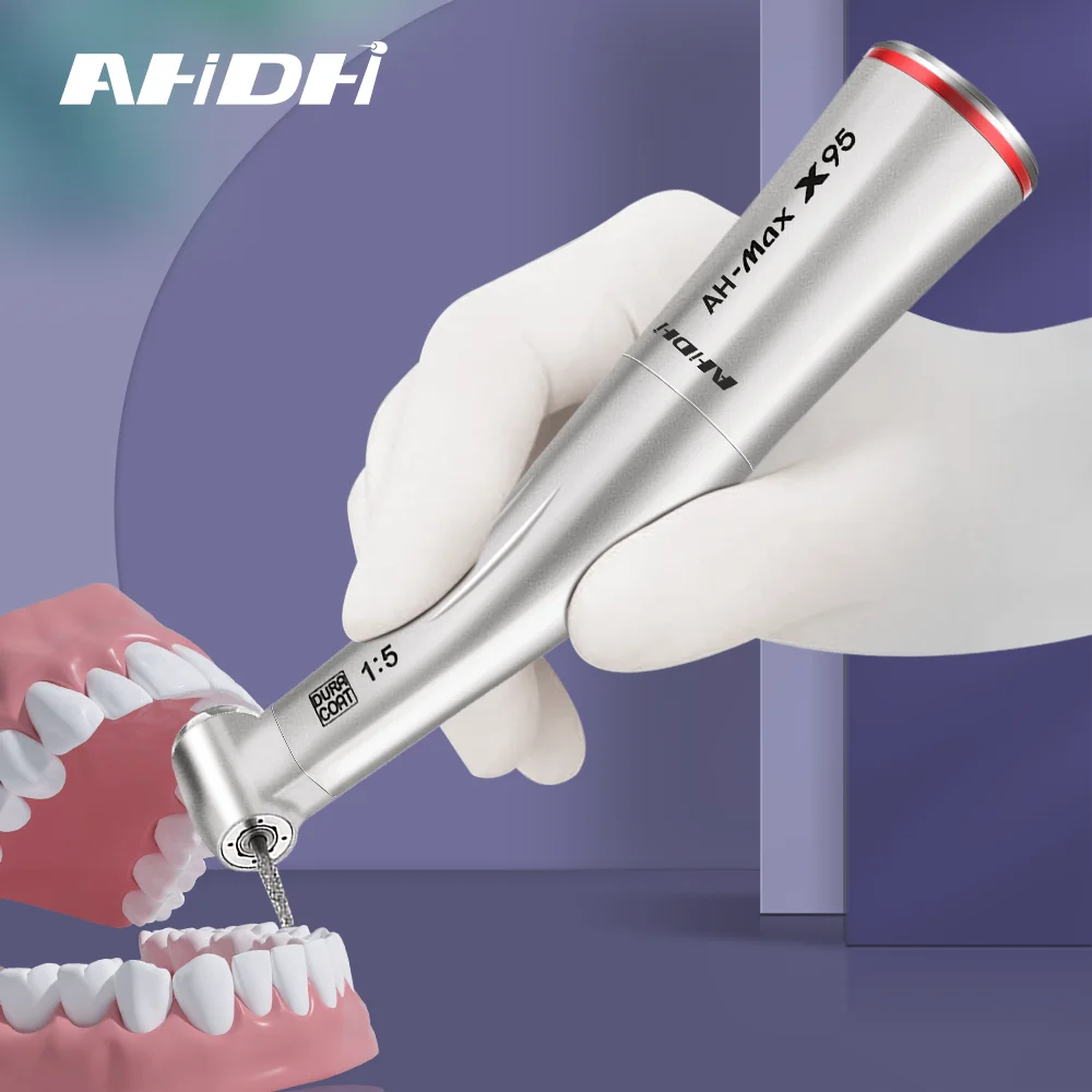 X95 Electric Dental Care Micro Motor 1:5 Increasing Contra Angle Low Speed Handpiece Supply Consumables Product | Красота и здоровье