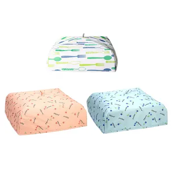 

3Pcs Fashion Aluminum Foil Cloth Dust-proof Glass Cover Food Cake Cover Durable Food Protective Cover