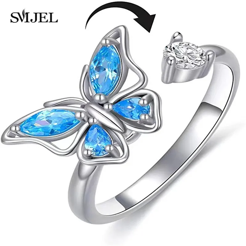 Butterfly Fidget Ring 3 Butterfly Fidget Ring