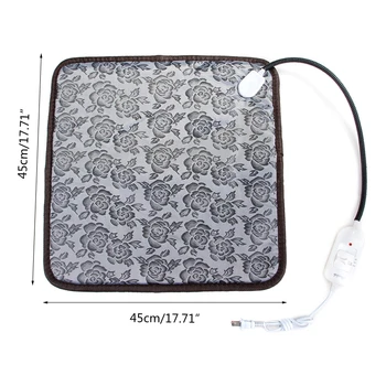 

Pet Heating Pad for Cats Dogs Waterproof Electric Mat Adjustable Warming Mat L4MF