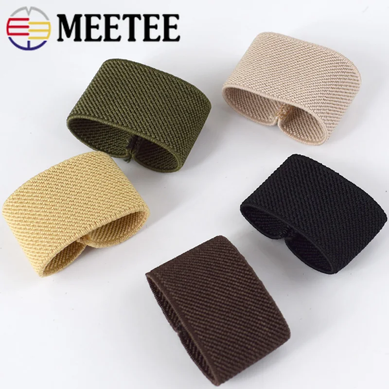 

Meetee 10/20/50PCS Nylon Elastic Belt Loop Ring Clip Hook Tail Clamp for Keeper Jeans Belt Webbing Accessories DIY Leather Craft