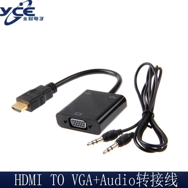 HDMI к VGA кабель с аудио Micro HDMI к VGA+ аудио с блоком питания Кабель-адаптер