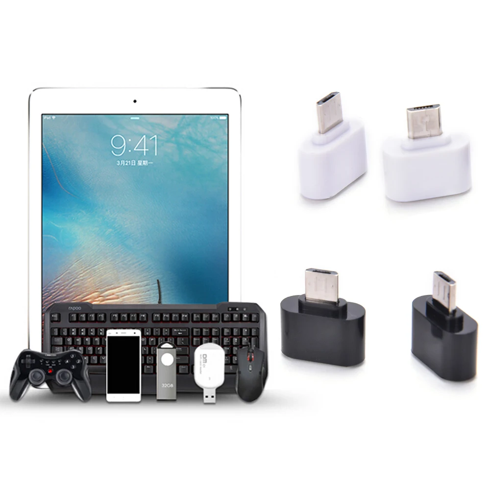

2PC Micro USB Male to USB 2.0 Adapter OTG Converter For Android Tablet Phone
