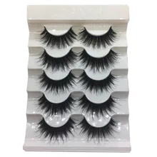 1/5 пар натуральные длинные накладные ресницы 3D толстые крестообразные накладные ресницы ручной работы макияж