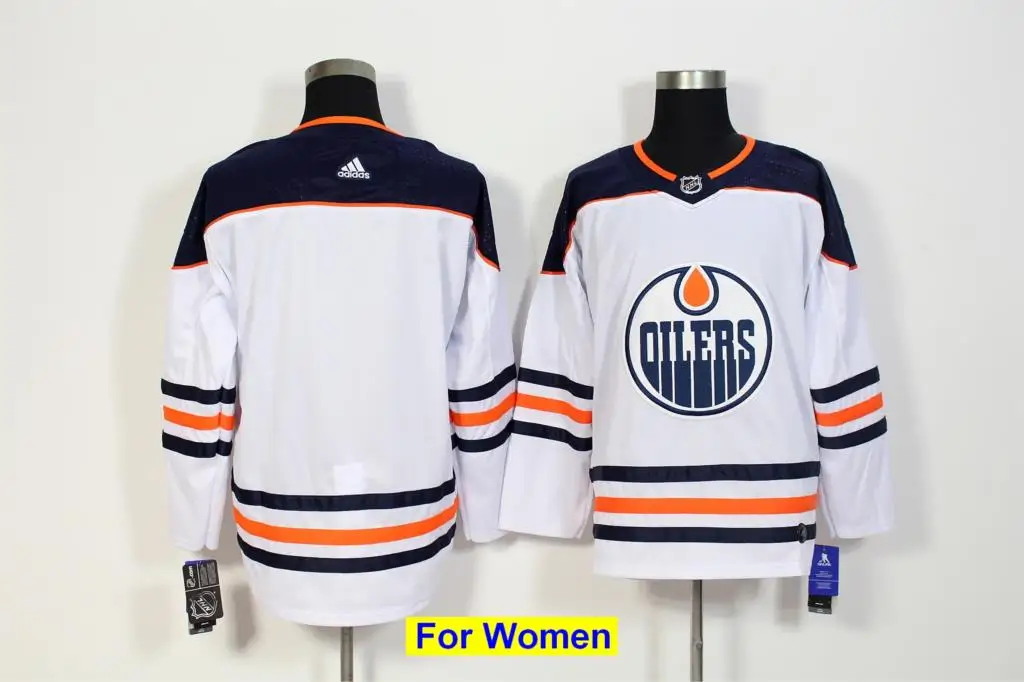 Все сшитые новые женские майки Edmonton Connor McDavid Leon Draisaitl Wayne Gretzky LUCIC NUGENT-HOPKIN - Цвет: as photo