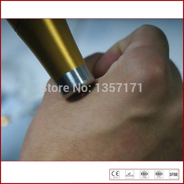 Безболезненное физиотерапевтическое устройство с 2 зондом 650nm & 808nm