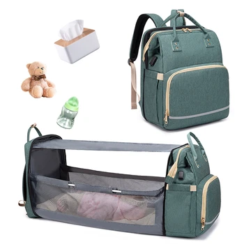 

Wet Dry Diaper Diapers Bag Moms And Dads Backpack Multifunctional Baby Travel Bed Bags Maternity Nursing Handbag Stroller Bag