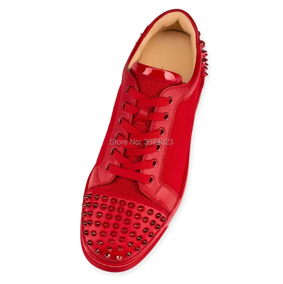 Qianruiti/обувь на заклепках; Мужские дышащие легкие сетчатые кроссовки; Низкие туфли на плоской подошве; Повседневная обувь красного цвета; Мужская обувь; большие размеры 47