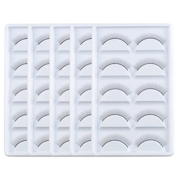 

25 Pairs Individual Practice False Eyelashes Natural Training Lashes Eyelash Extension Practicing for Makeup Tools