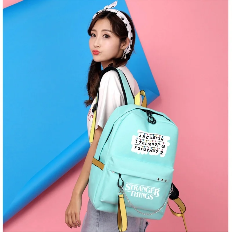 Bpzmd coisas estranhas mochila multifuncional carregamento usb