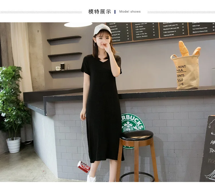 Fdfklak Modal Comfortable Sleepwear Women Night Shirt New Short Sleeve Long Dress Spring Summer Nightgowns Female Sleepshirt