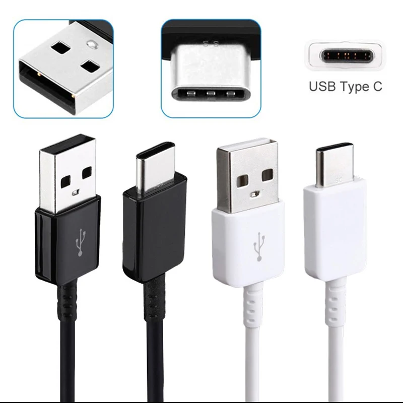 Fast Charger USB Charger Adapter USB Type C Cable For Samsung Galaxy A50 A51 A70 A71 S8 S9 S10 Plus Note 8 9 10 Plus S20 A30 usb triple socket