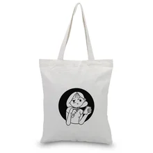 Холщовая Сумка для ежедневного использования текста DIY ежедневных эскизов пользовательский принт логотип сумка для покупок эко многоразовая утилизация