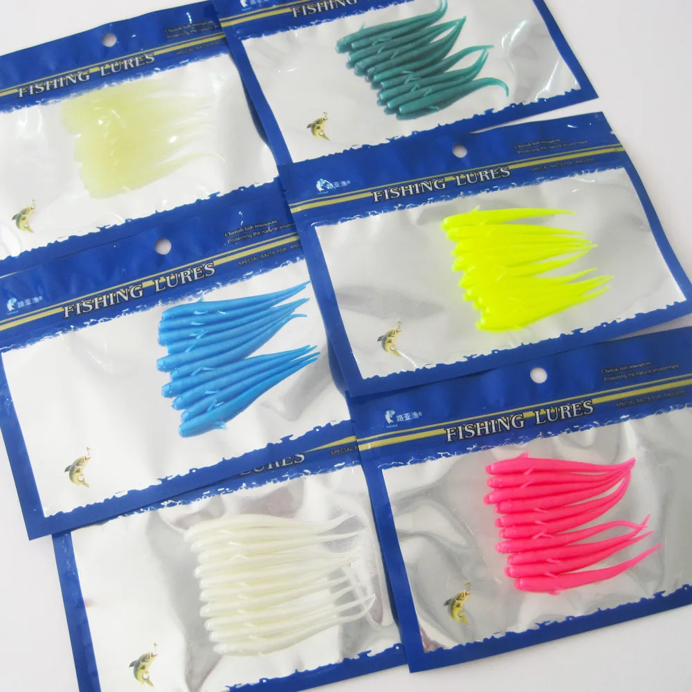

Loach Fish 7 Cm Lure Soft Bait Pointed Tail Needle Tail Lure Artificial Bait One-Tailed Multi-color Bag 10 of Bait