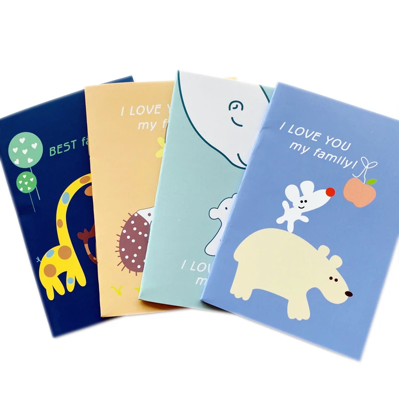 20 Pages Cute Animal Family Giraffe Bear Notebook Writing Diary Book Gift For Event School Office Supply Student Stationery 20 Pages Cute Animal Family Giraffe Bear Notebook Writing Diary Book Gift For Event School Office Supply Student Stationery
