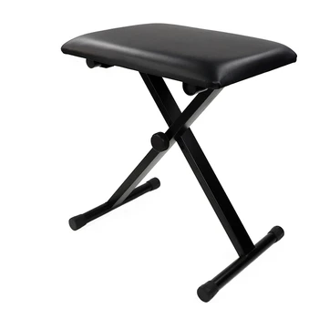 

Piano Stool Chair Bench Piano Keyboard Bench Adjustable Folding Black Single Practicing Piano Bench
