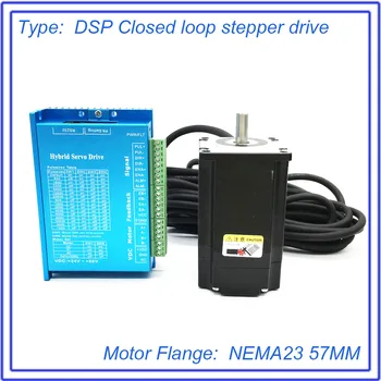 

Nema23 Closed Loop Stepper Motor Driver s 3Nm 57MM High Torque Speed 1000rpm DC DSP Hybird Encoder Easy Step Servo for Router